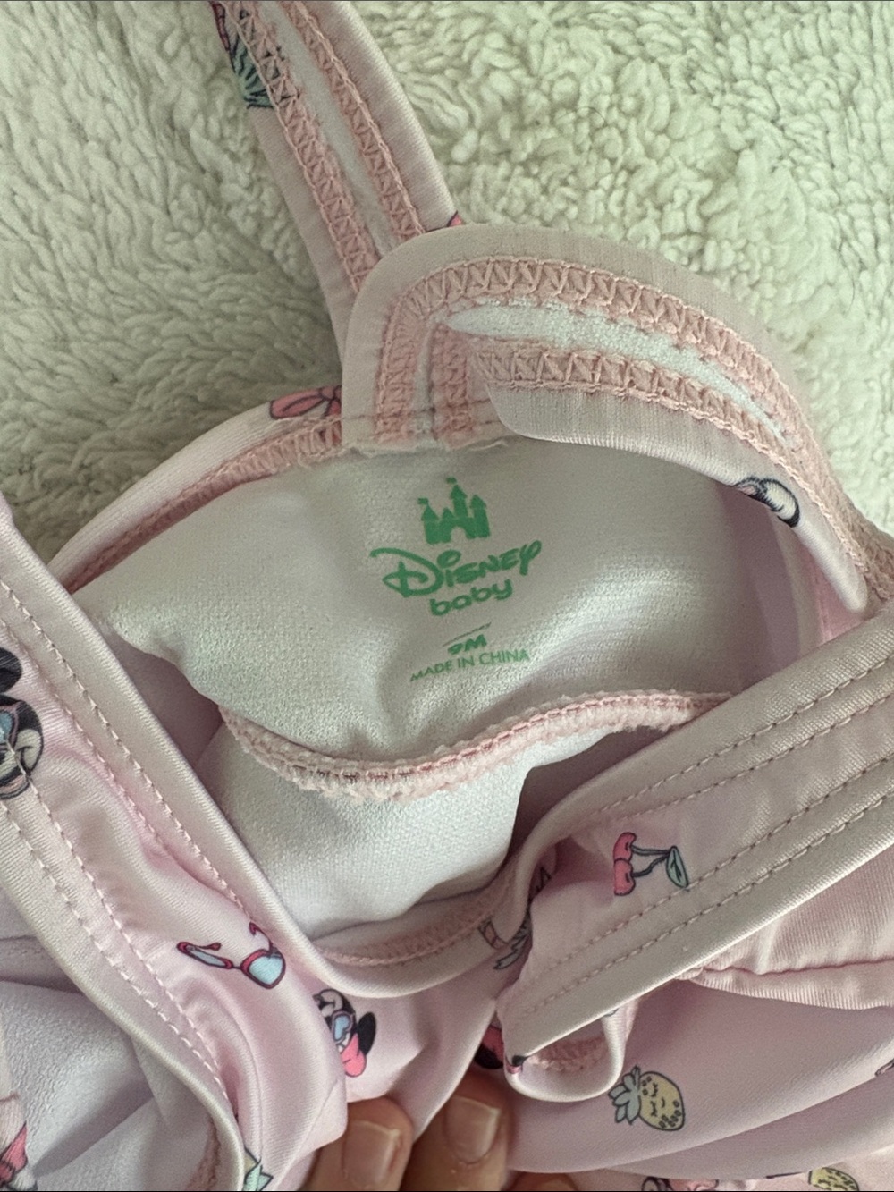 Pink Minnie Mouse Ruffle One-Piece Swimsuit - Picture 5 of 5